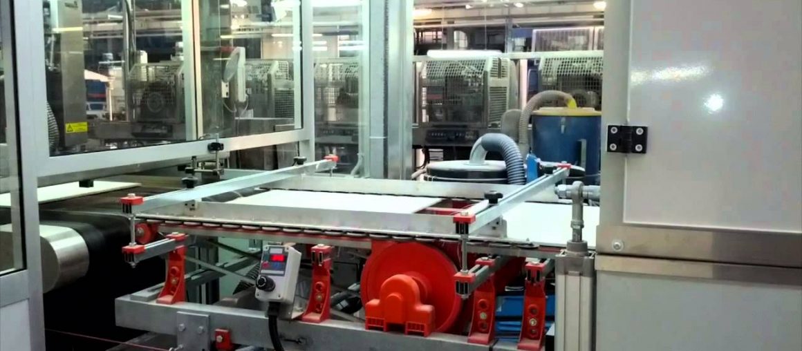 Glazing line for big sizes
