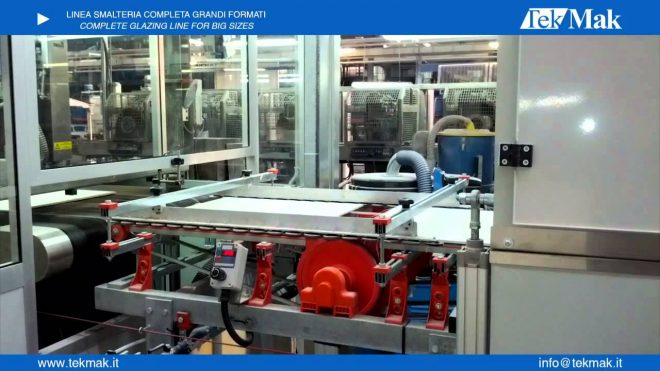 Linea di smalteria per grandi formati